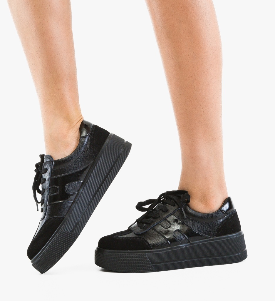Pantofi Casual Hakro Negri | Confort & Stil