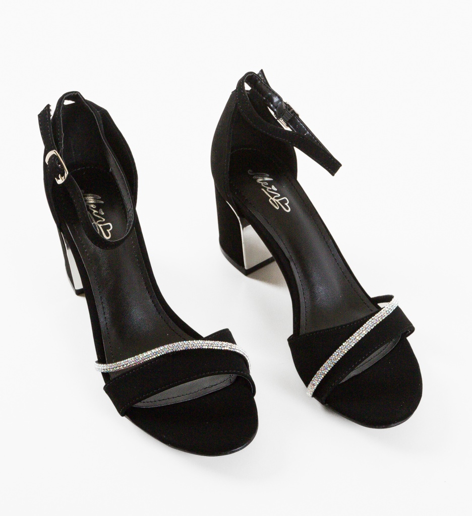 Sandale cu Toc Negre Lasgun - Eleganță și Stil - imagine 3