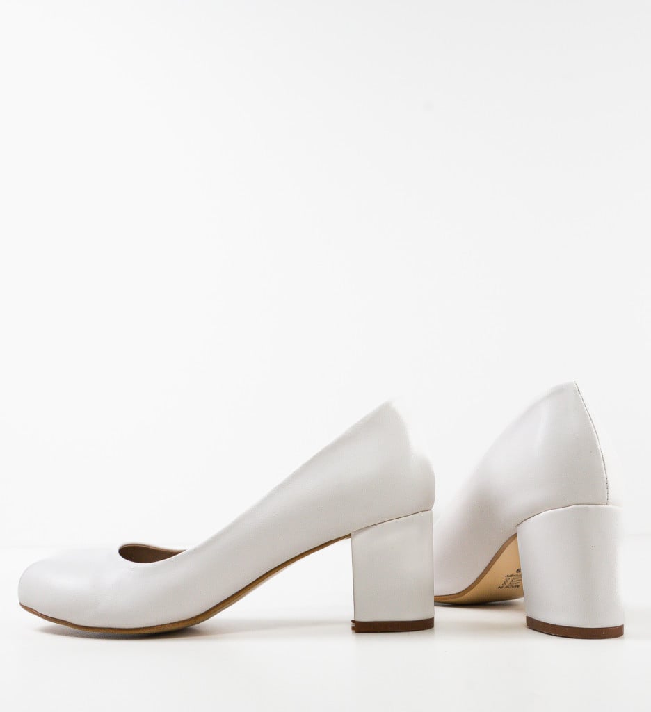 Pantofi Azura Albi | Eleganță și Confort - imagine 7