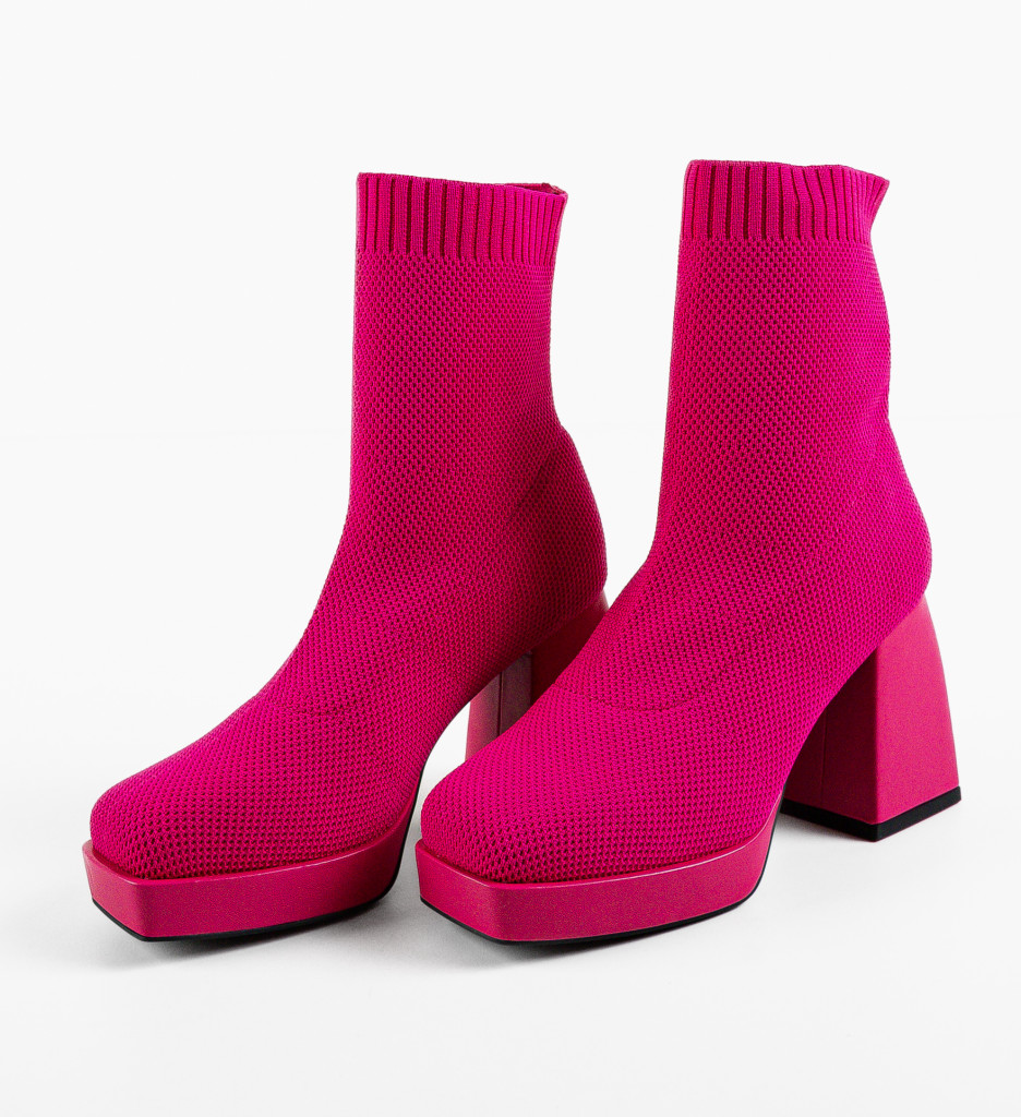 Botine Julie Fuchsia | Design Vibrant și Eleganță - imagine 4