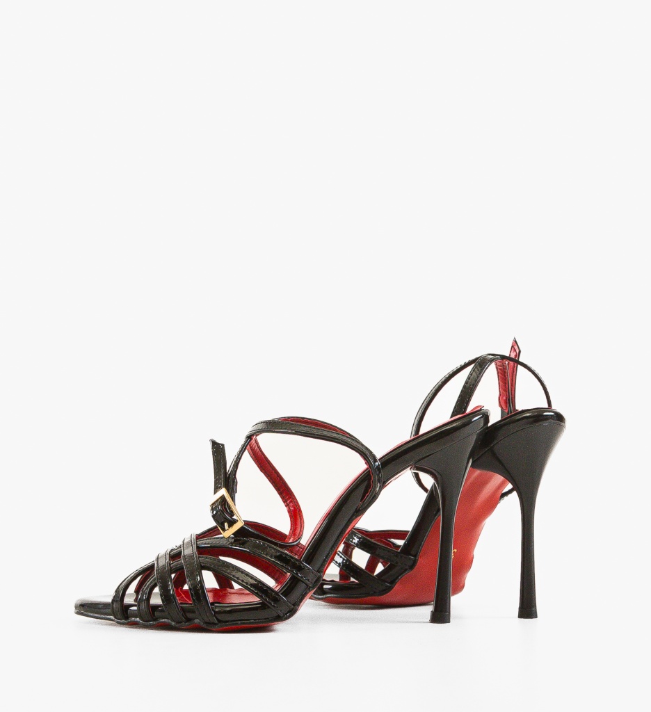 Sandale cu Toc Mynny Negre - Eleganță Asigurată - imagine 5