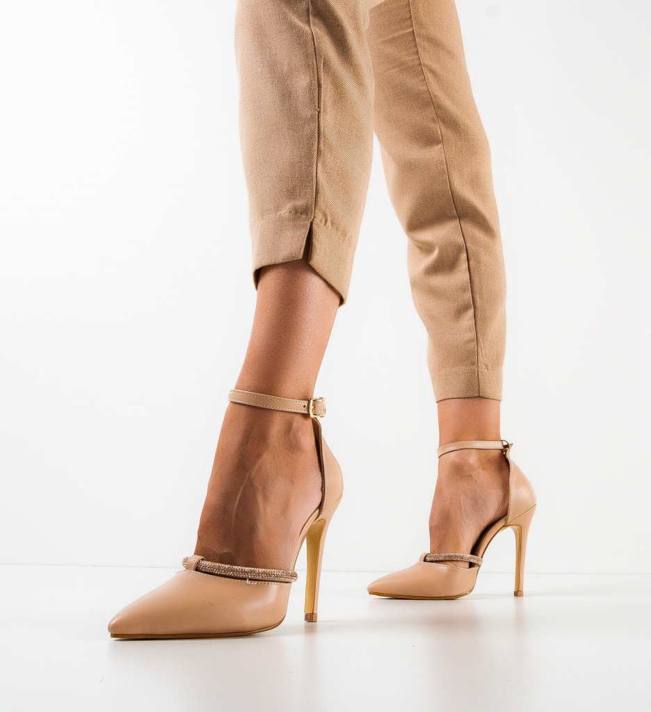 Pantofi Naban Nude - Eleganță și Confort - imagine 3