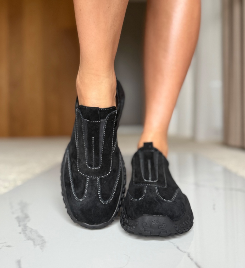 Sneakers dama Florena Negri 2 - Confort și Stil - imagine 2