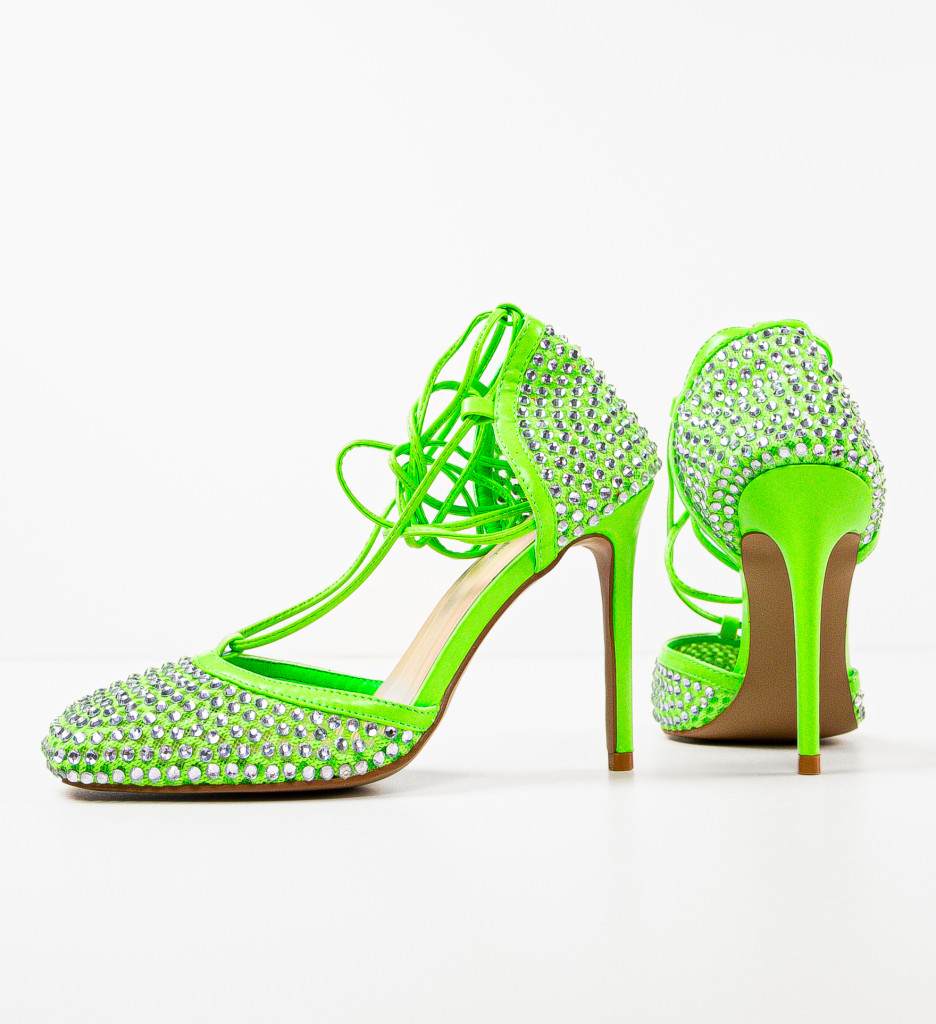 Pantofi cu Toc Delores Verzi - Eleganță Asigurată - imagine 5