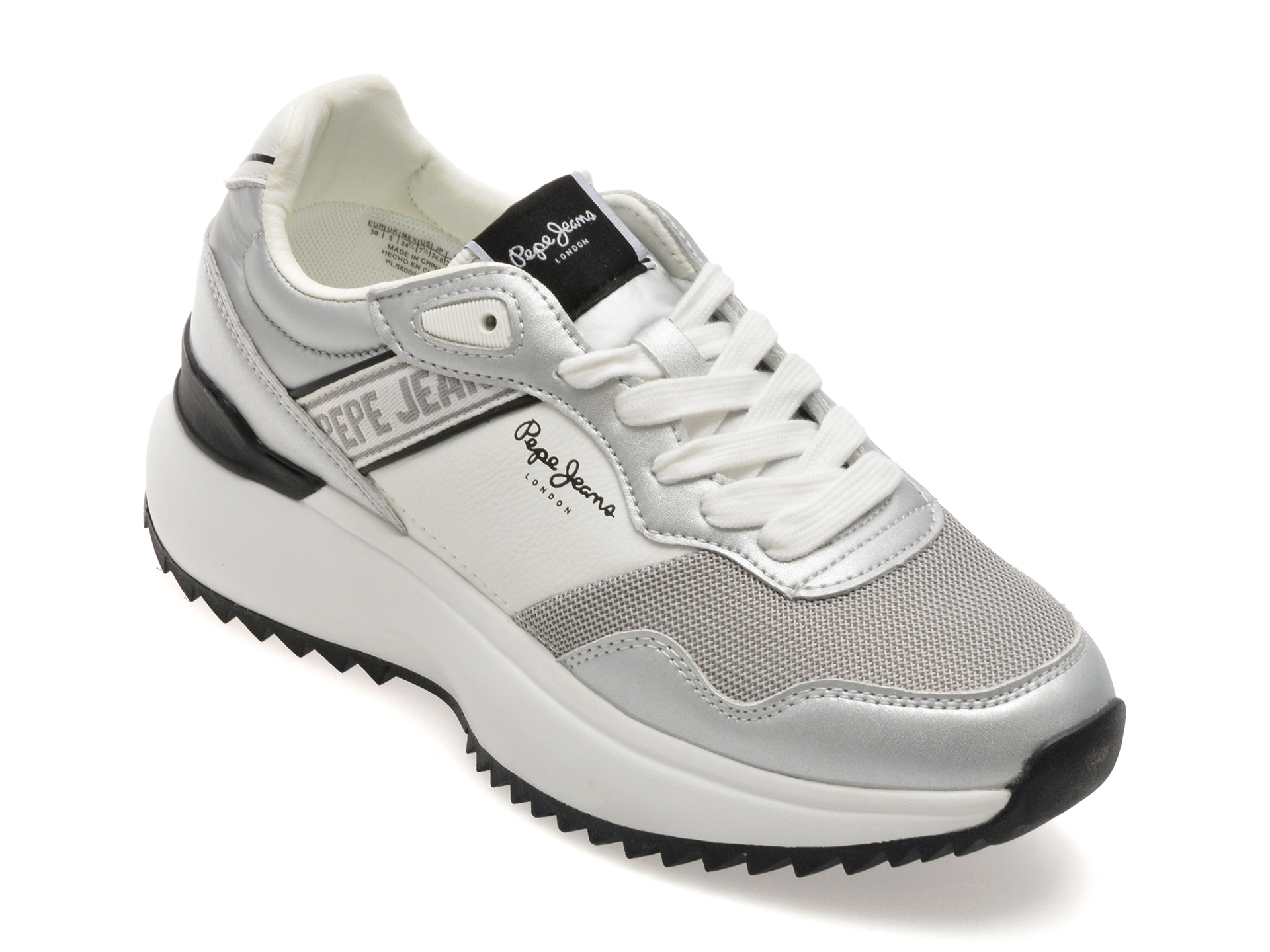 Pantofi PEPE JEANS albi - confort și stil