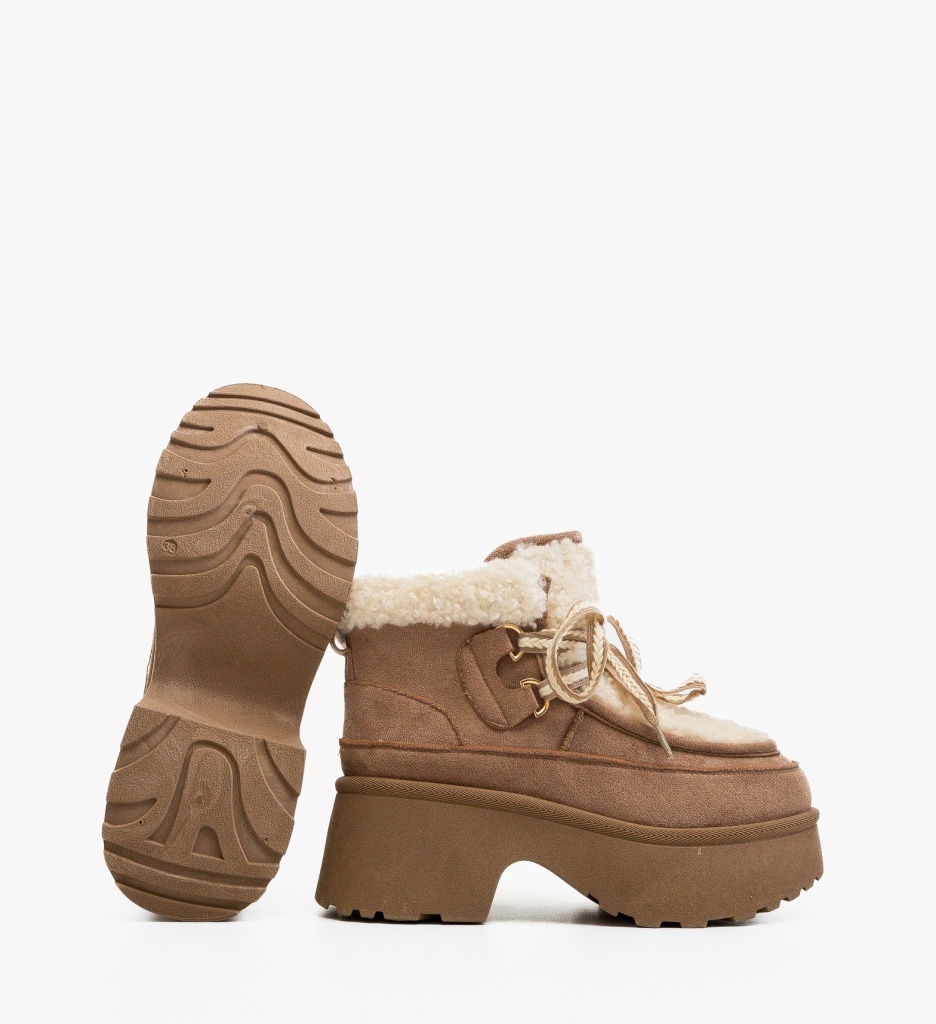 Ghete Dama Yetty Camel | Stil și Confort - imagine 2