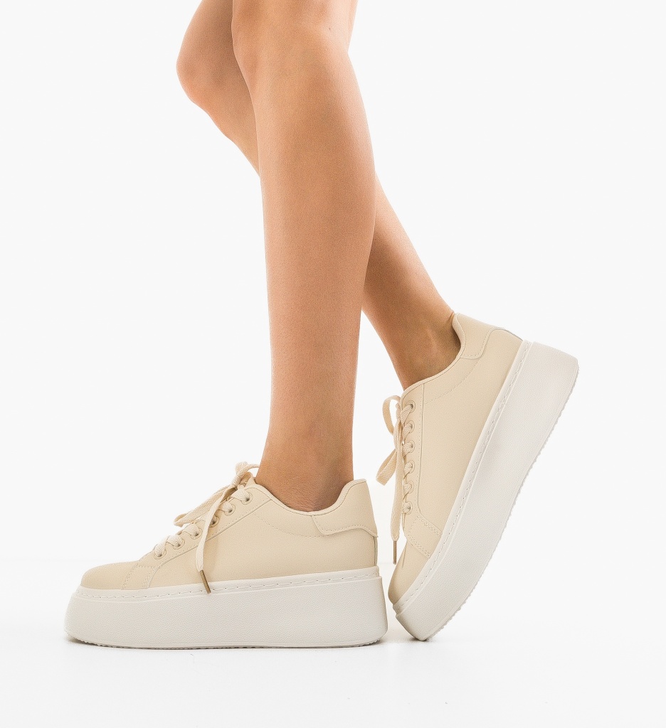 Sneakers Dama Berha Bej | Confort și Stil - imagine 2