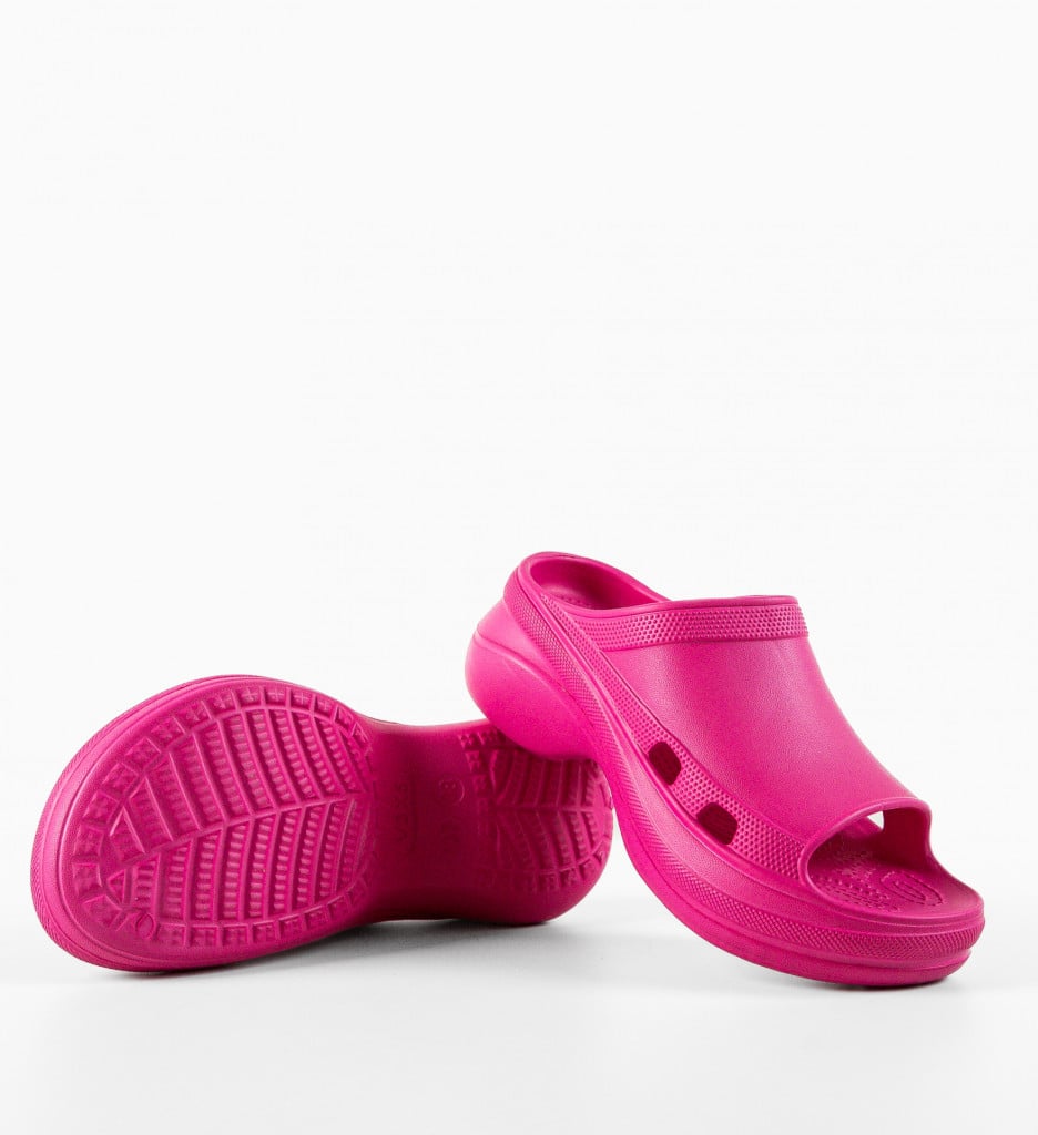 Papuci Dama Fuchsia | Confort și Stil Lin - imagine 10
