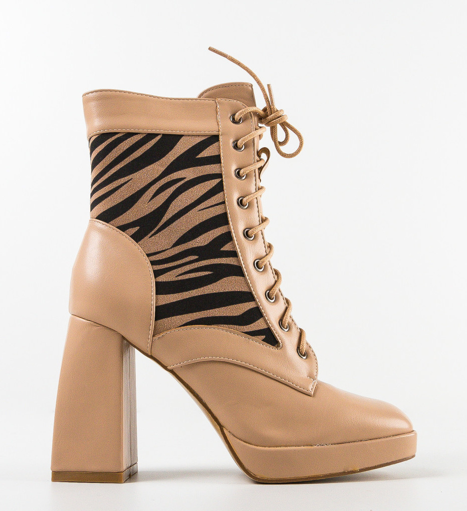 Botine Dama Lokan Bej - Eleganță și Confort - imagine 4