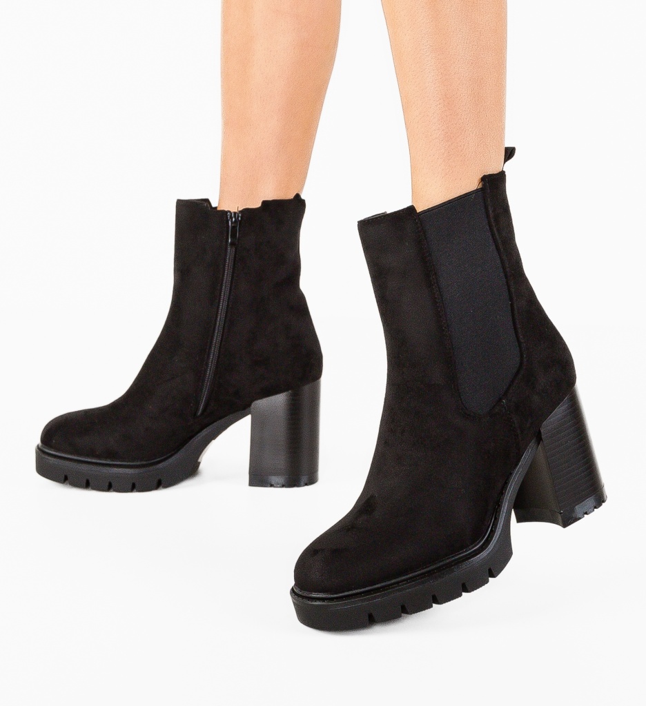 Botine Dama Gideon Negre | Eleganță și Confort - imagine 3