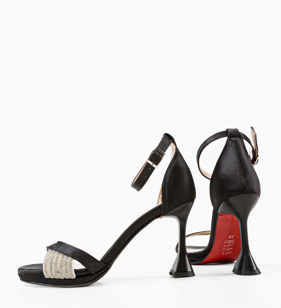 Sandale cu toc Jety Negre - Eleganță și Stil - imagine 6