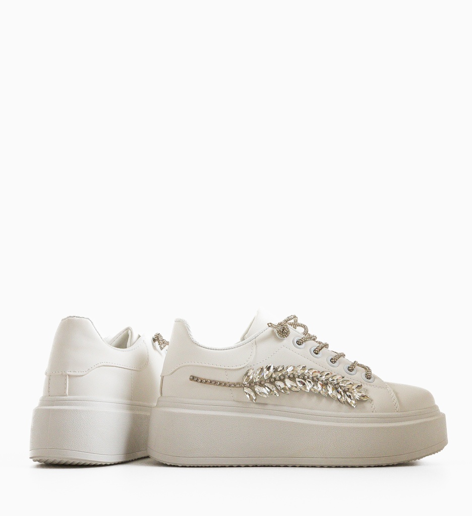 Sneakers Dama Epipha Albi | Confort și Stil - imagine 5