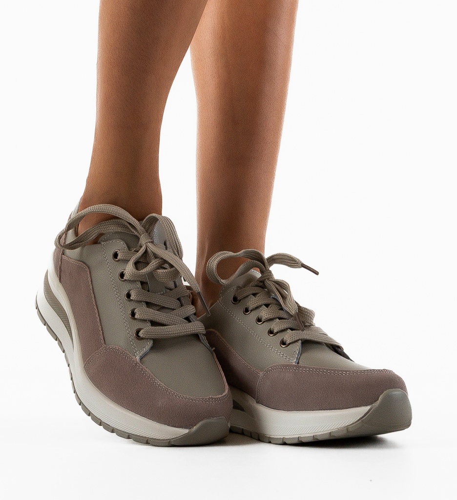 Sneakers Dama Likolas Gri - Confort și Stil - imagine 2