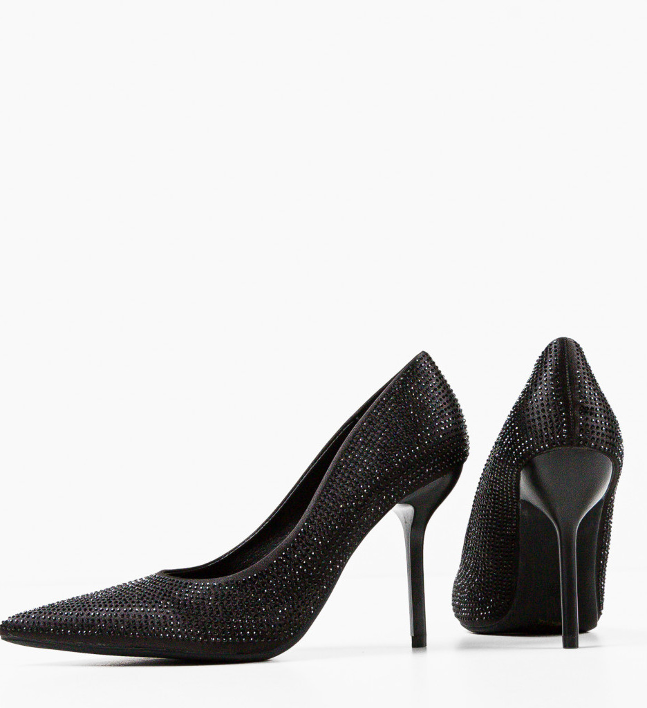 Pantofi Eleganți cu Toc Maritta Negri - imagine 7