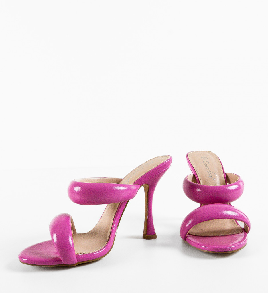 Sandale Saboti Krista Fuchsia - Eleganță și Stil - imagine 7