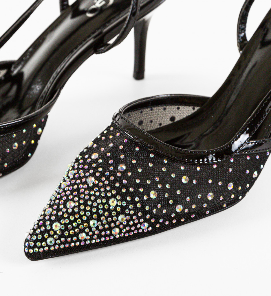 Pantofi Melite Negri - Eleganță și Confort - imagine 7