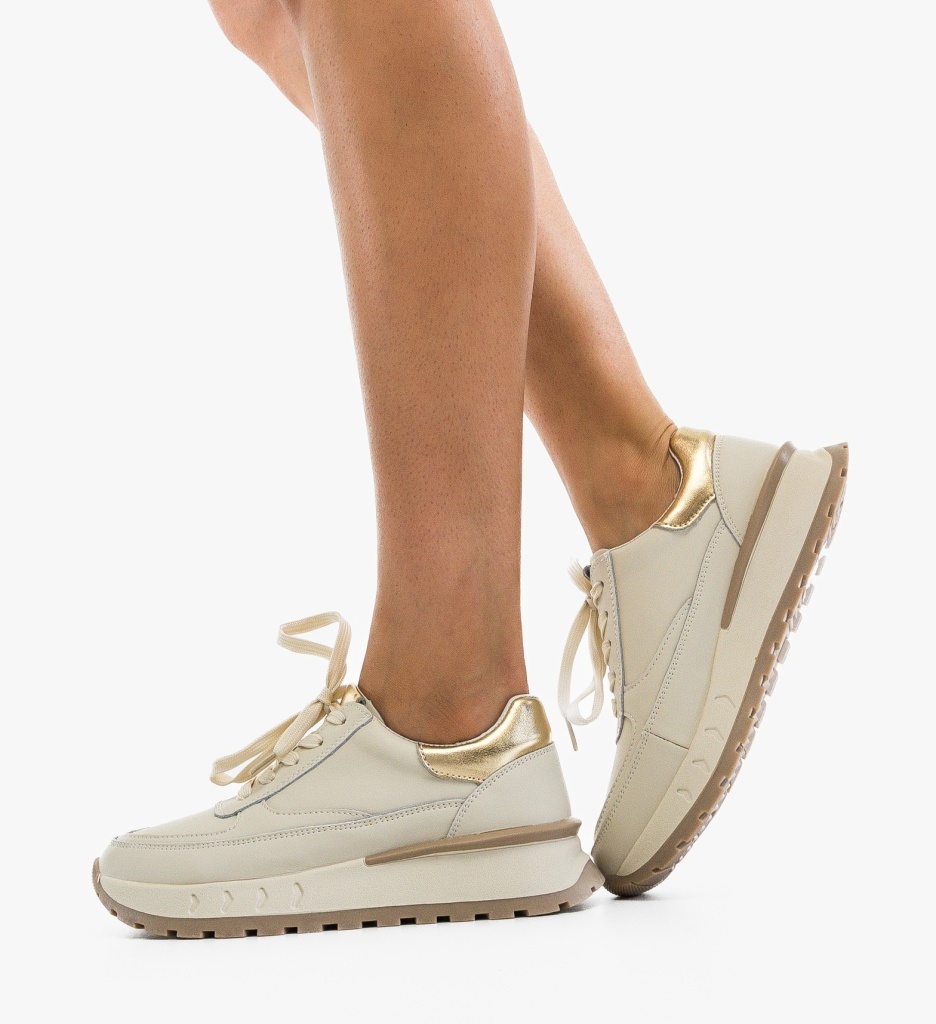 Sneakers Dama Myrya Bej - Confort și Stil - imagine 5