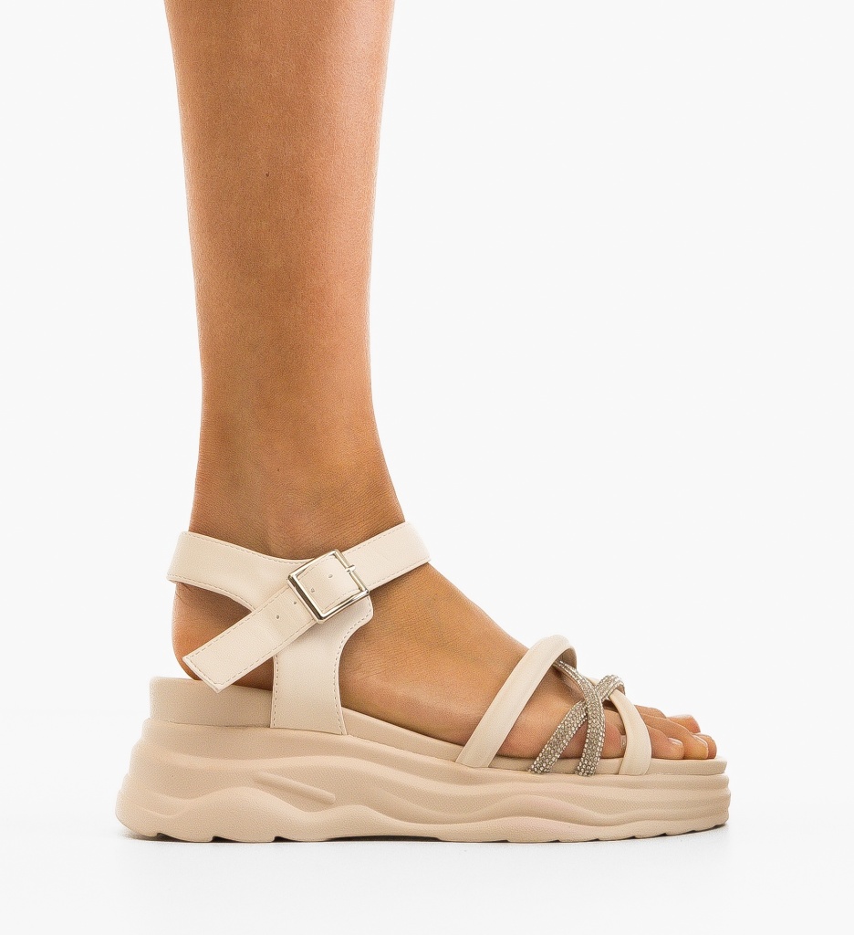 Platforme Dama Jalke Bej - Eleganță și Confort - imagine 4