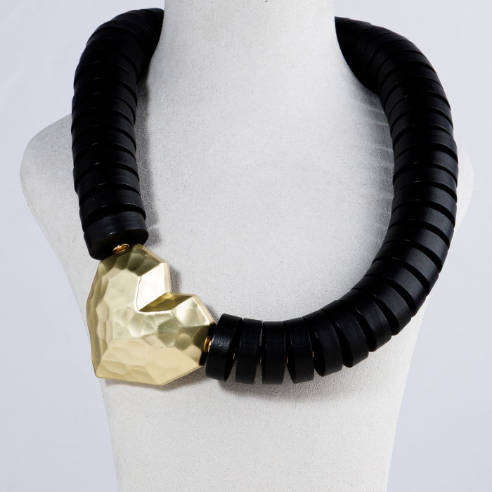 Colier Statement Inima Geometrică Shopika