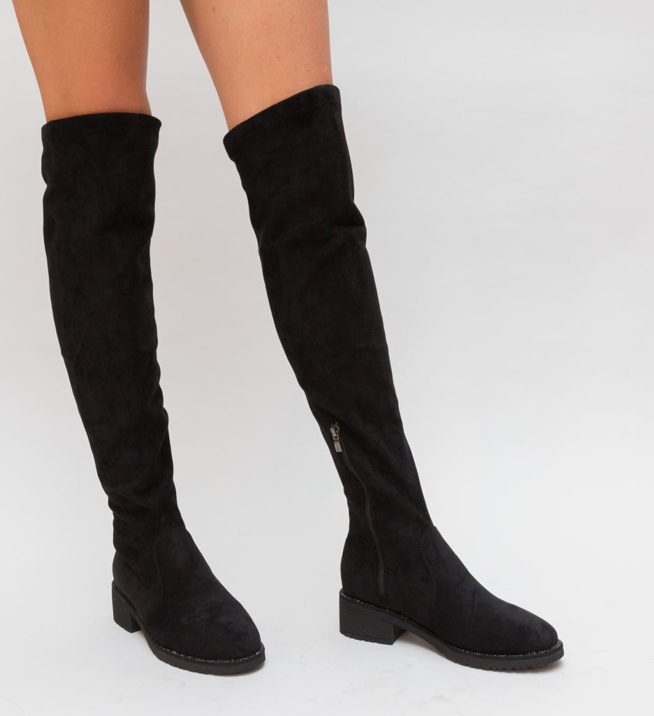 Cizme Dama Bibiso Negre - Eleganță Asigurată - imagine 2