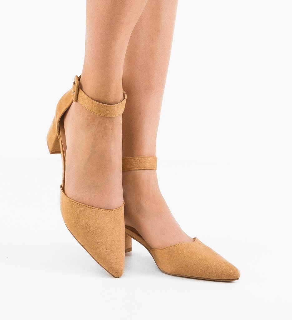 Pantofi cu Toc Cain Camel | Eleganță Maximă