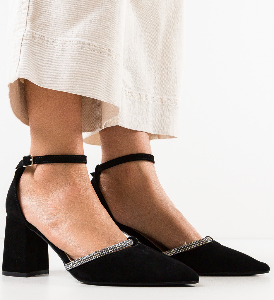 Pantofi dama Lylama Negri eleganți - imagine 2