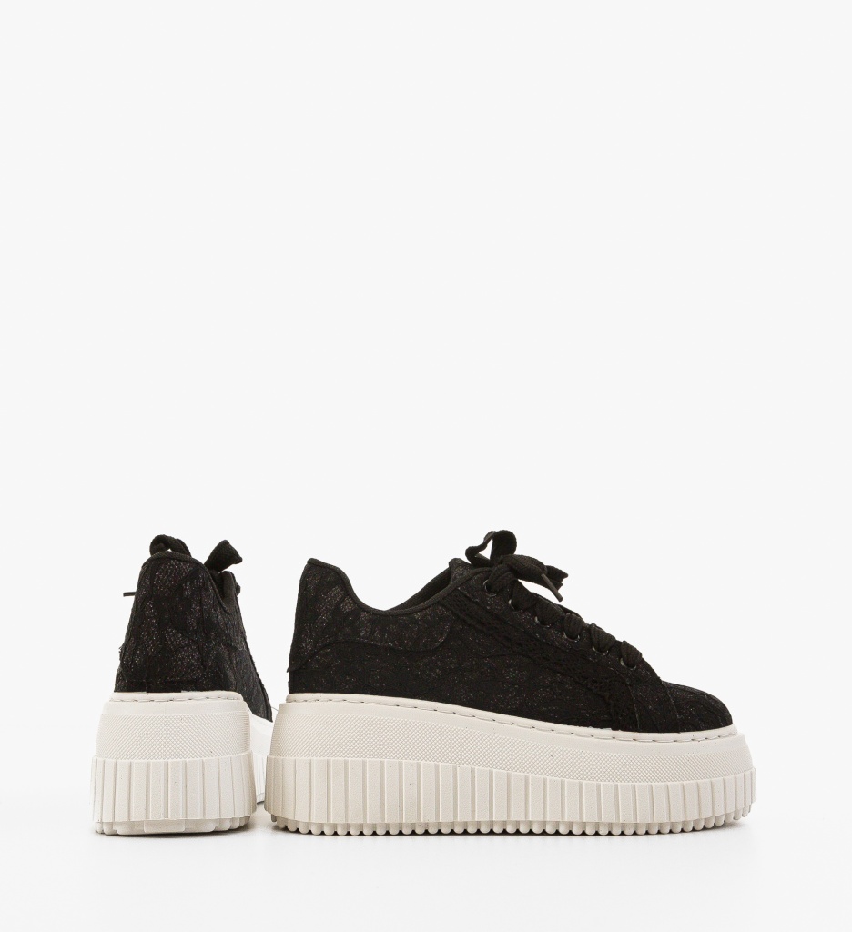 Sneakers Dama Brittn Negri - Confort & Stil - imagine 4