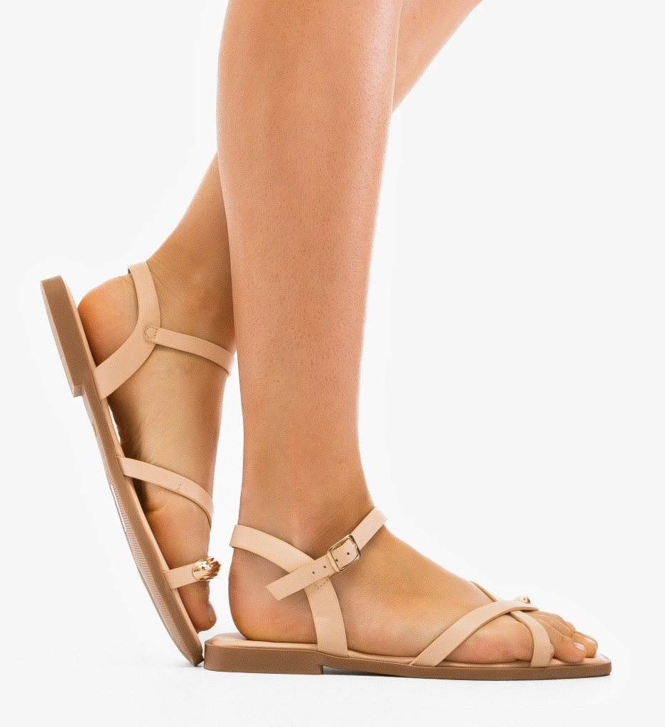 Sandale Dama Belonai Nude Elegante - imagine 5