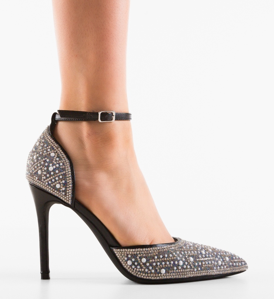 Pantofi cu toc Regal Negri - Eleganță și Stil - imagine 6