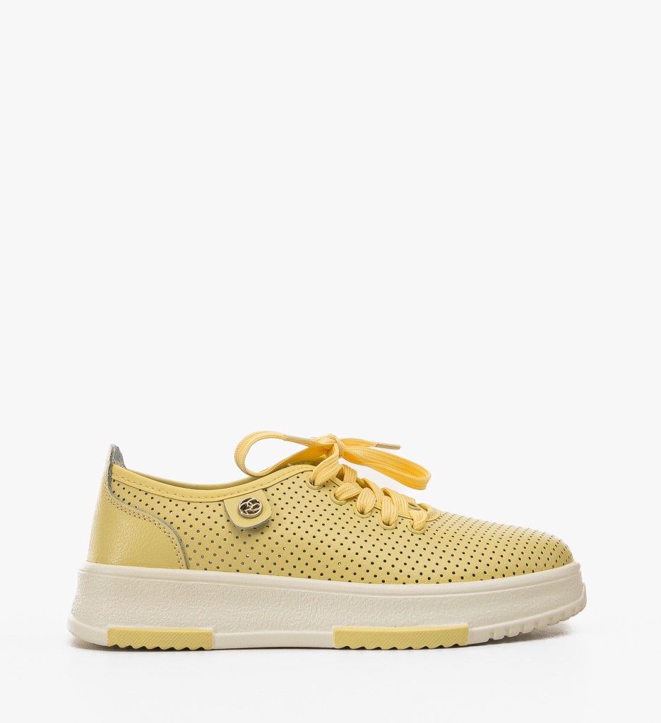 Pantofi Casual Galbeni Ygrysha | Confort Zilnic - imagine 5
