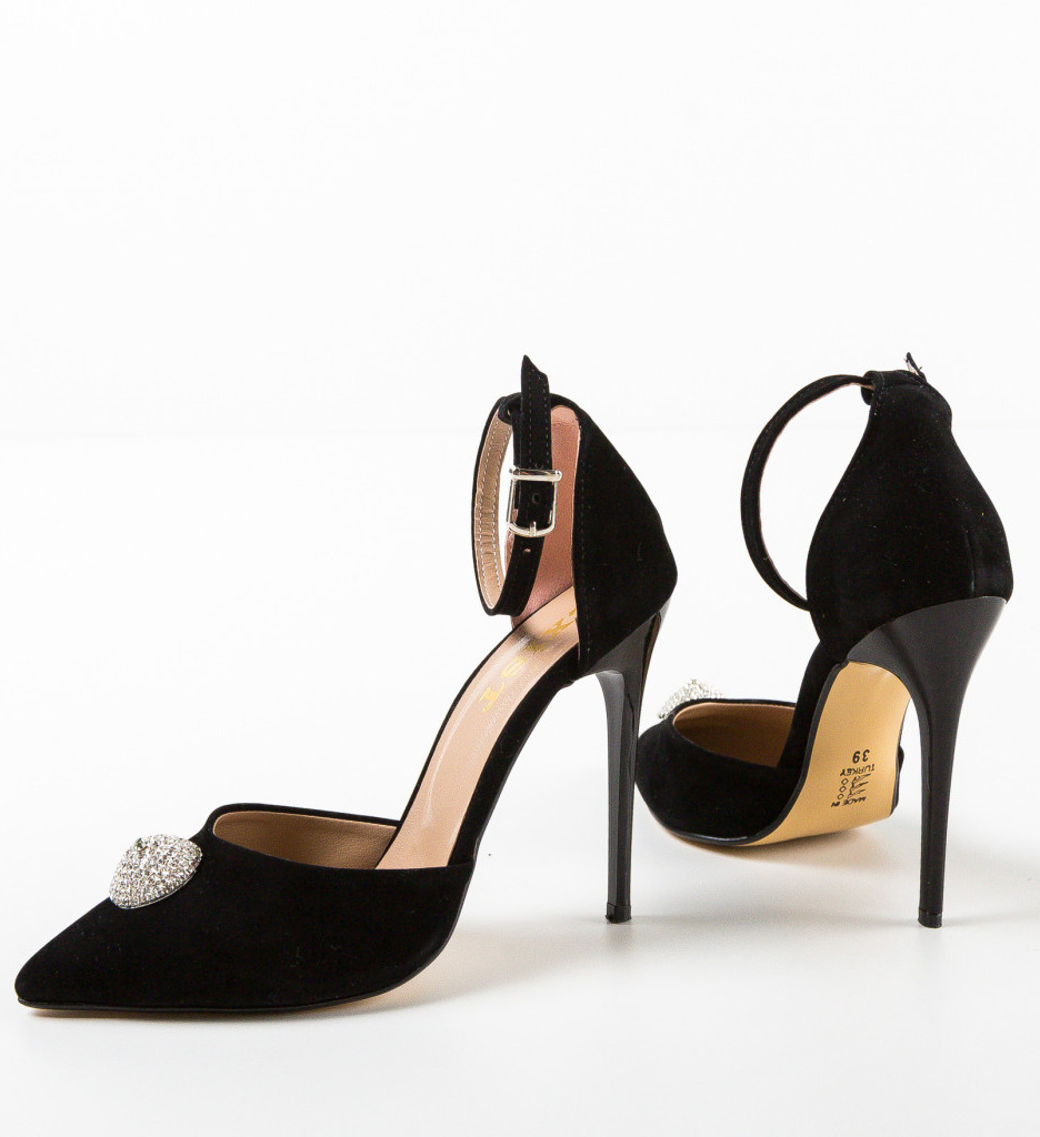 Pantofi Arahan Negri Eleganți cu Toc - imagine 8