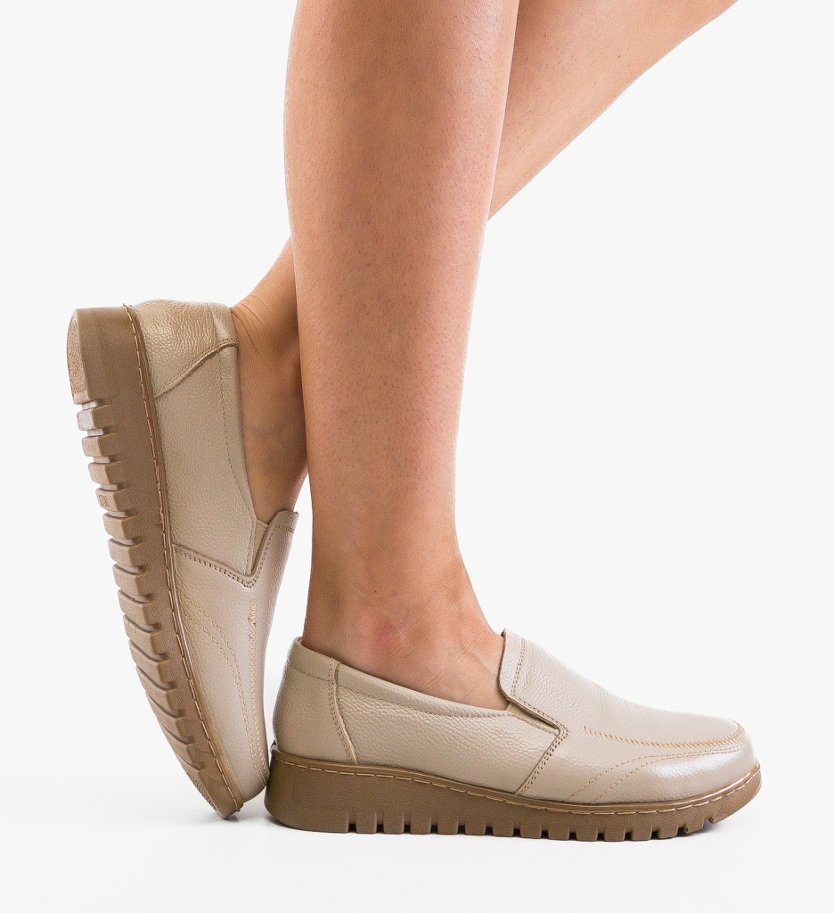 Pantofi Casual Gherghy Bej - Confort și Stil Zilnic - imagine 4