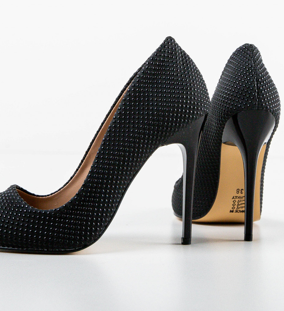Pantofi Zizik Negri | Eleganță și Stil - imagine 5