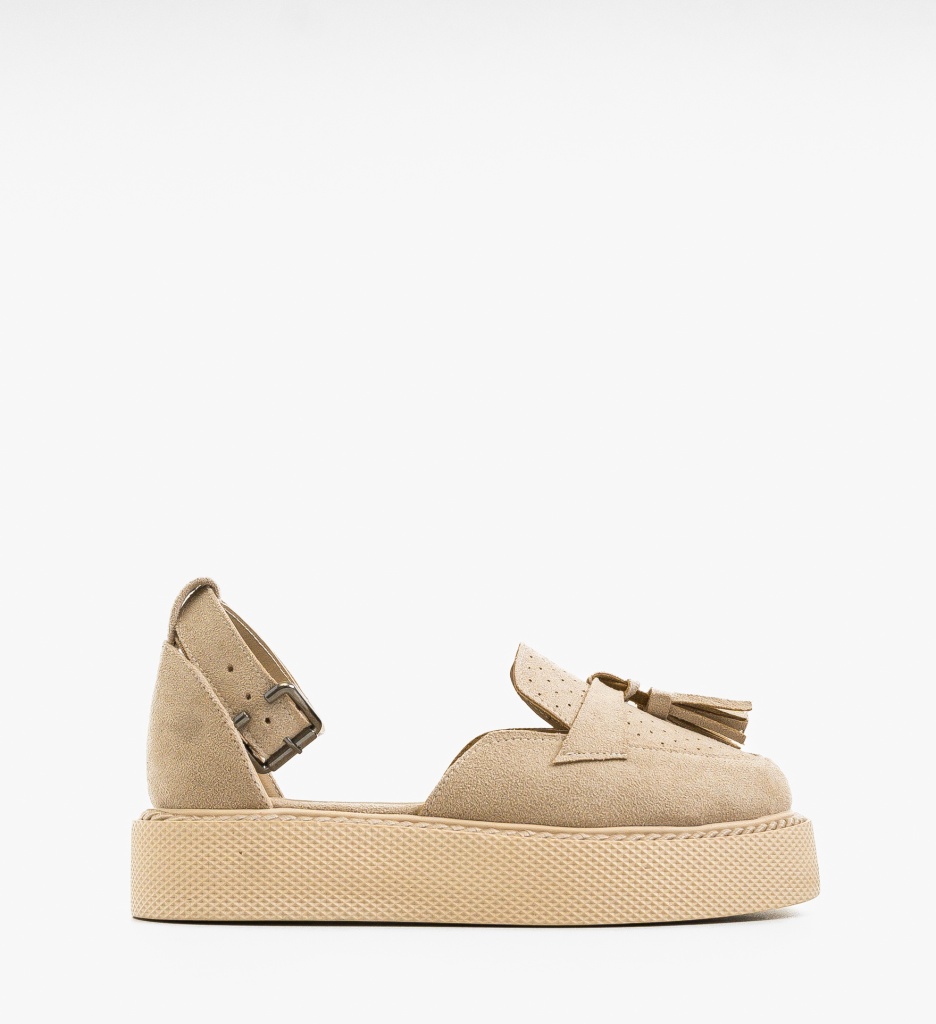 Pantofi Casual Kastor Bej - Confort și Stil - imagine 2