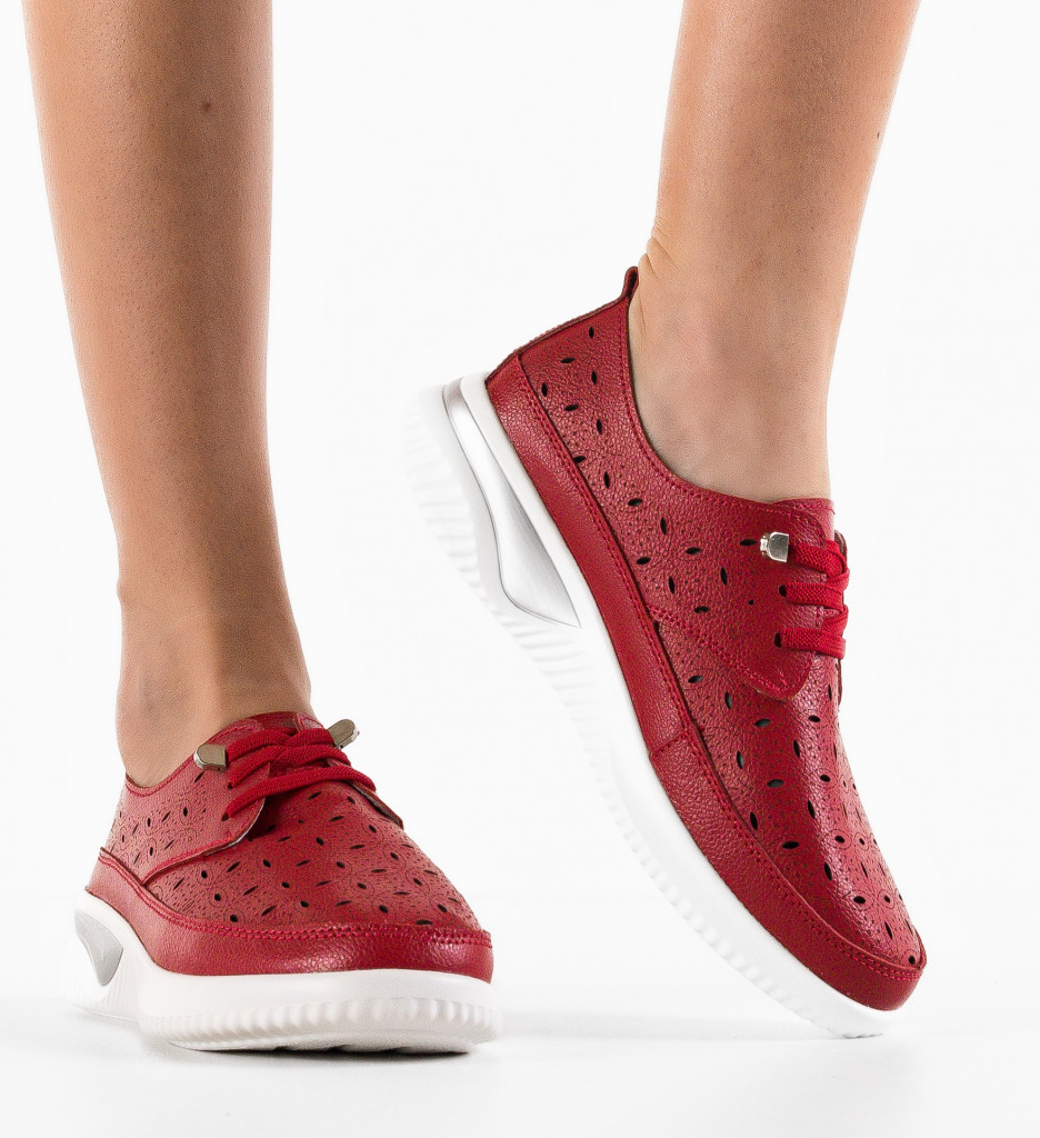 Pantofi Casual Balaj Rosii - Stil și Confort Zilnic - imagine 3