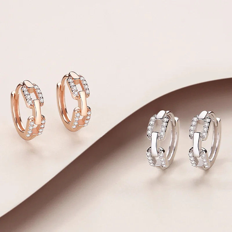 Cercei rotunzi argint 925 cu zirconiu, Amanda JW1031 - imagine 3