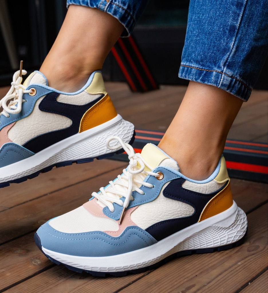 Sneakers Dama Alina Albastri - Confort Sport