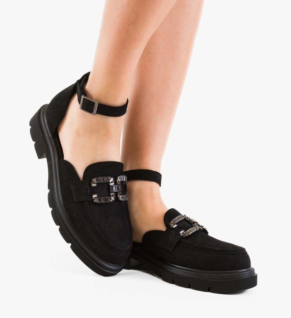 Pantofi Casual Dama Planar Negri Eleganți și Confortabili - imagine 2