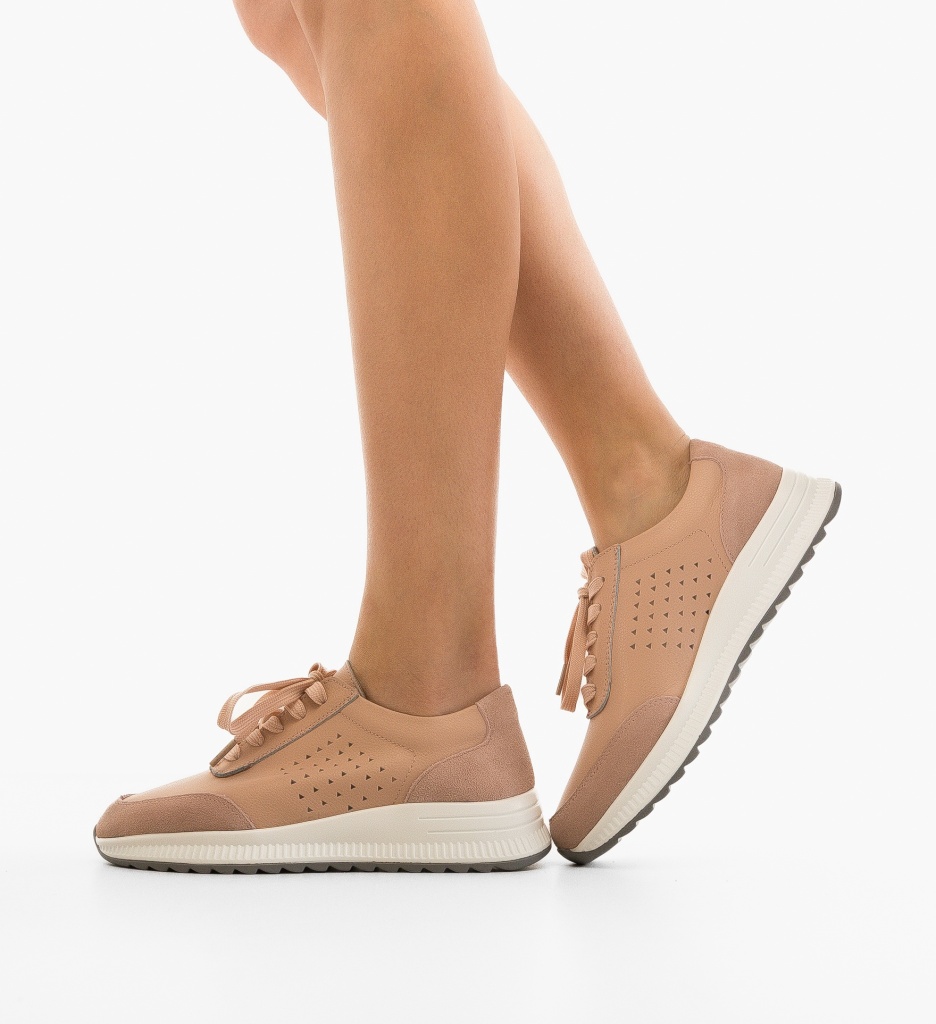 Sneakers Dama Trybary Roz - Confort Sport - imagine 3