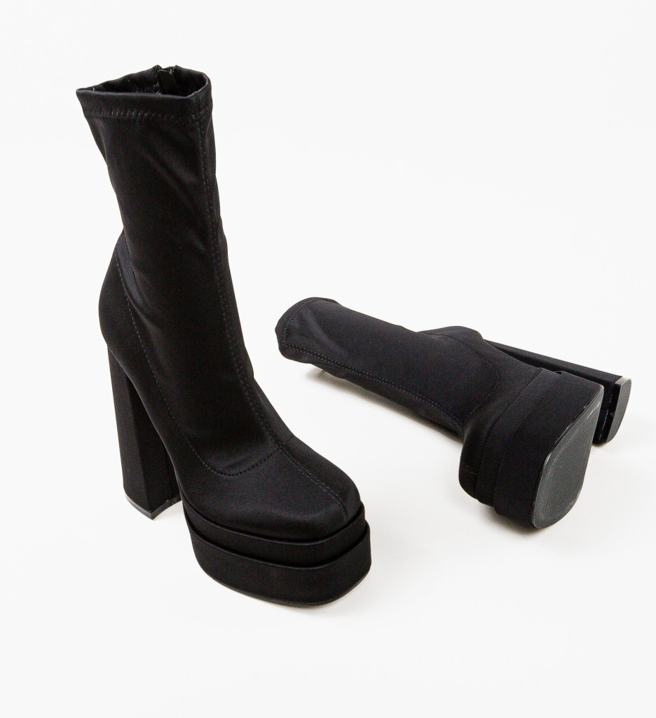 Botine Dama Platona Negre | Eleganță și Stil - imagine 6