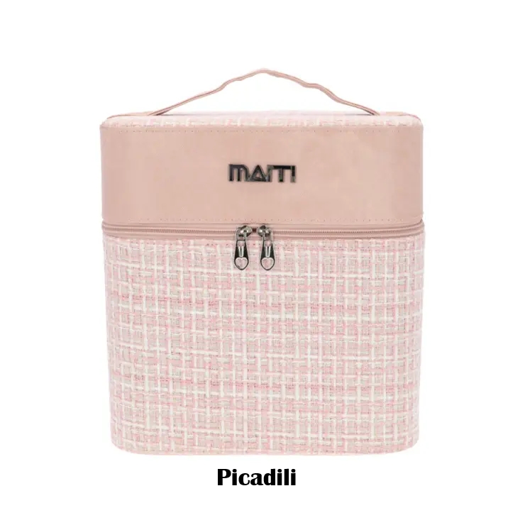 Geanta Cosmetice Vespera AC005 Roz cu Organizer - imagine 2