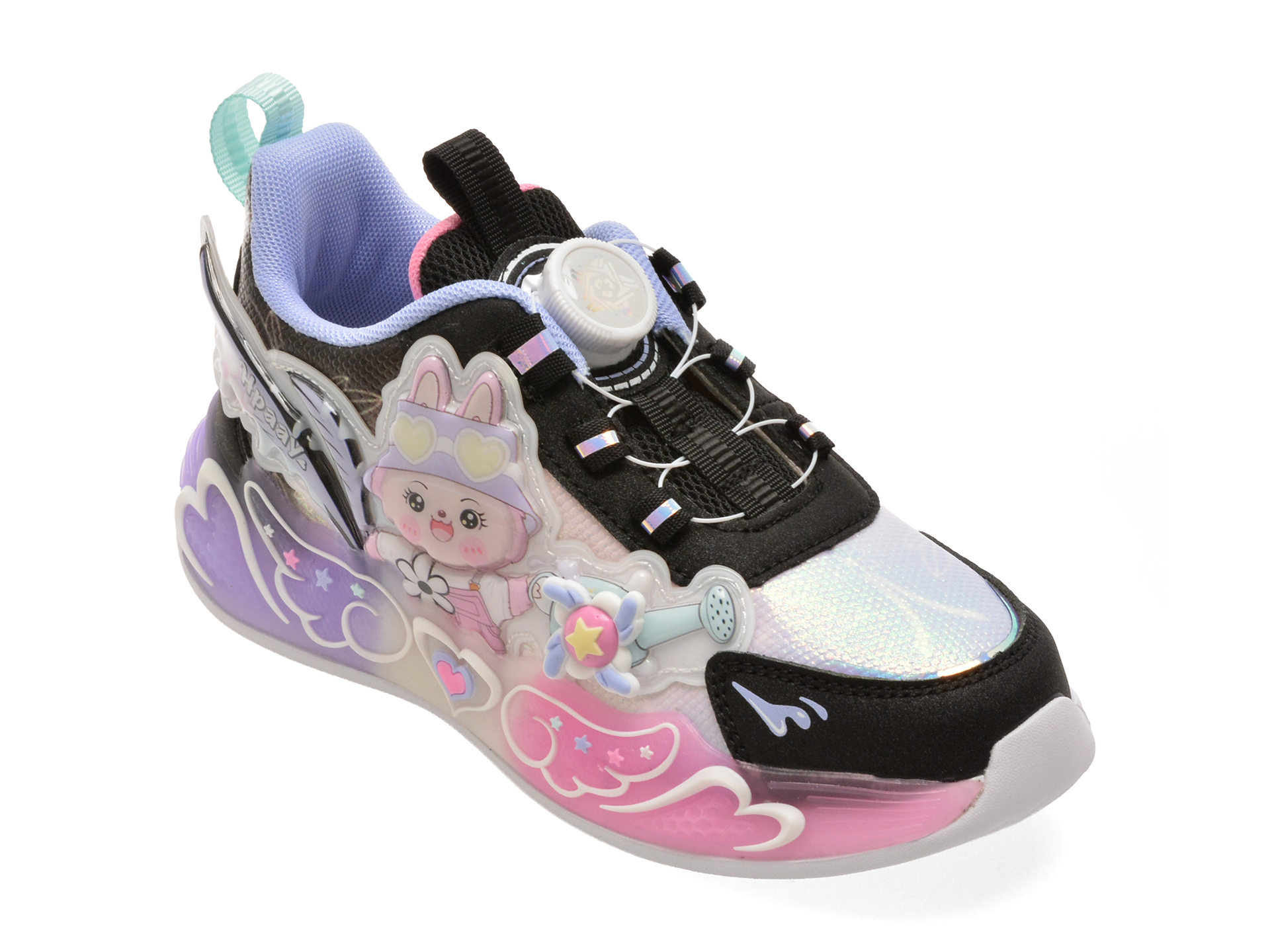 Pantofi Sport Selection Kids Negri Textil