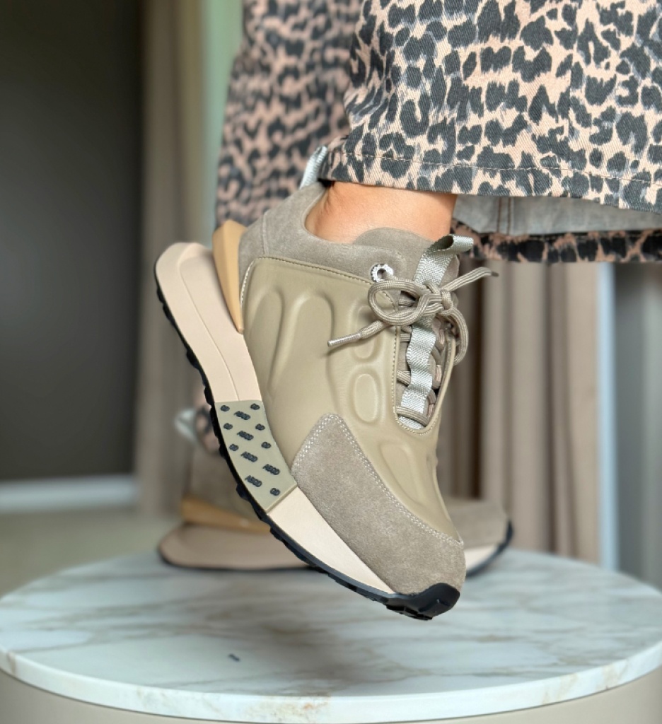 Sneakers Dama Kajmer Khaki - Confort și Stil - imagine 3