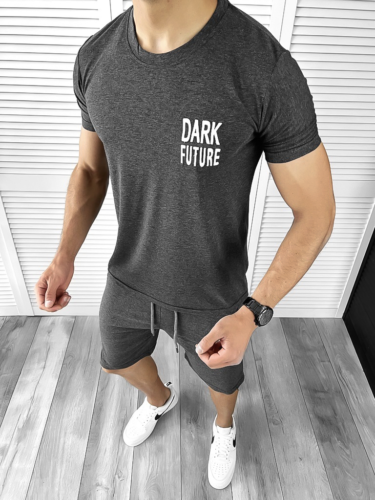 Trening Bărbați Gri 100% Bumbac Confort Premium