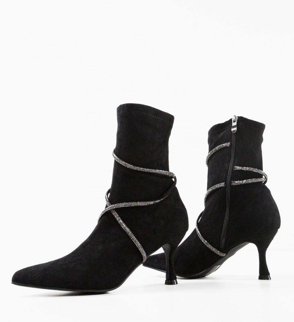 Botine Dama Naomi | Eleganță și Stil Negru - imagine 7