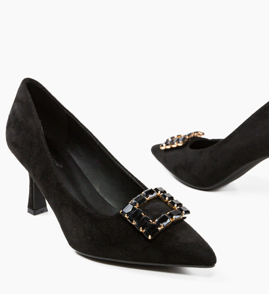 Pantofi Dama Joan Negri cu Toc Eleganți - imagine 6
