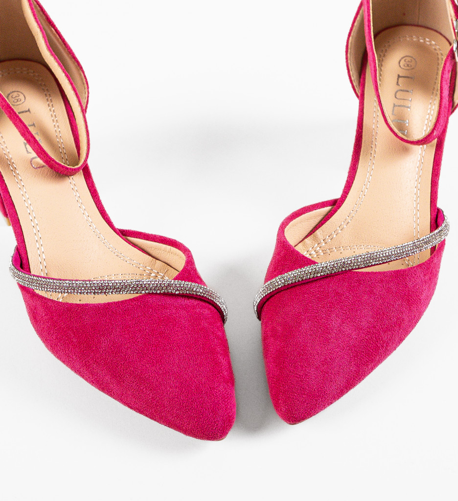 Pantofi cu Toc Fuchsia Pamela | Stil și Eleganță - imagine 6