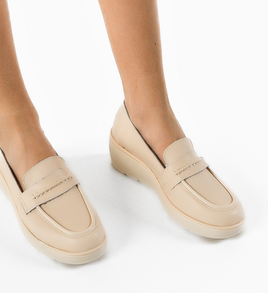 Pantofi Casual Teyana Bej | Confort și Stil - imagine 2