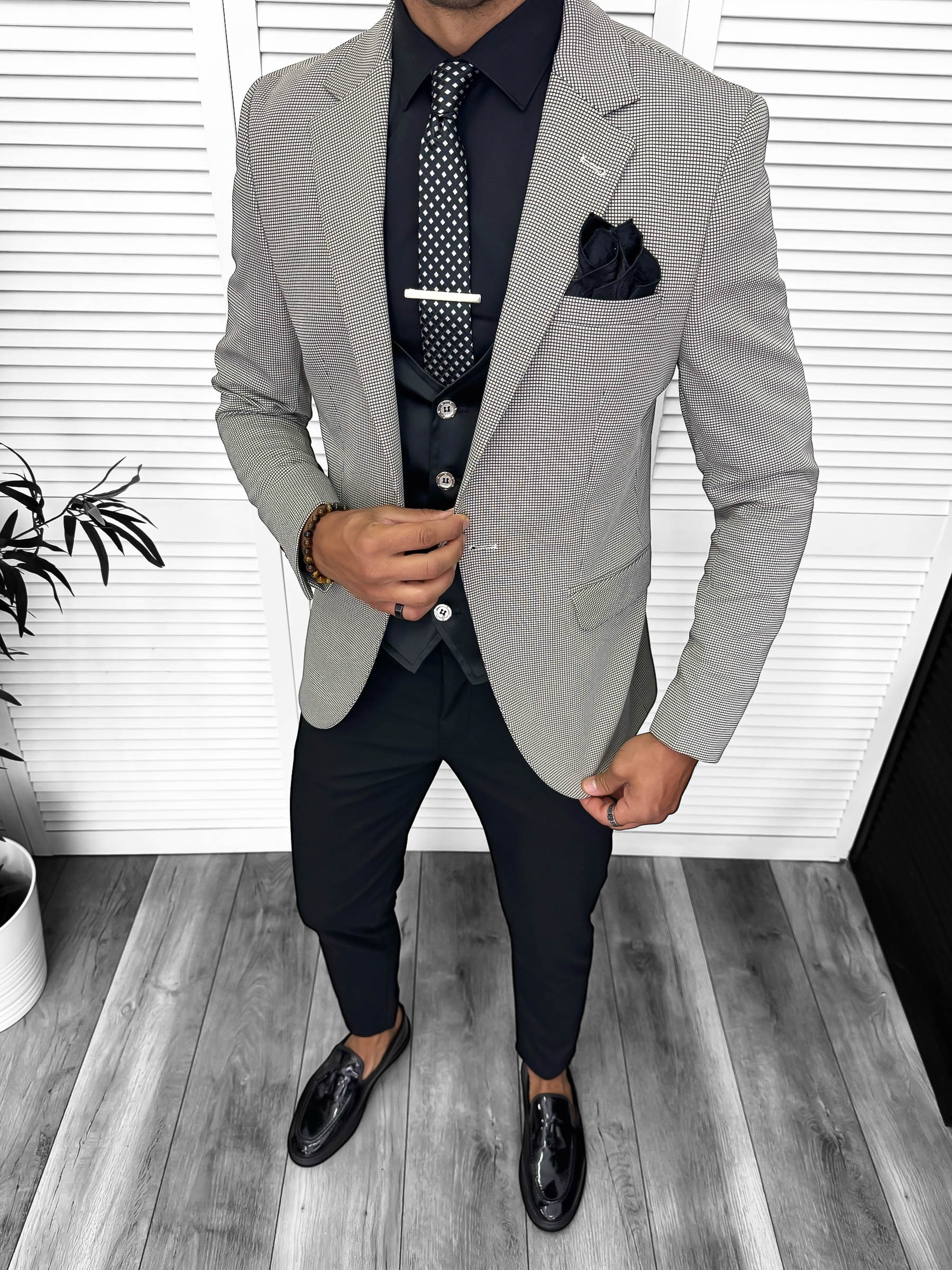 Sacou Barbati Slim Fit Elegant - Model 13311