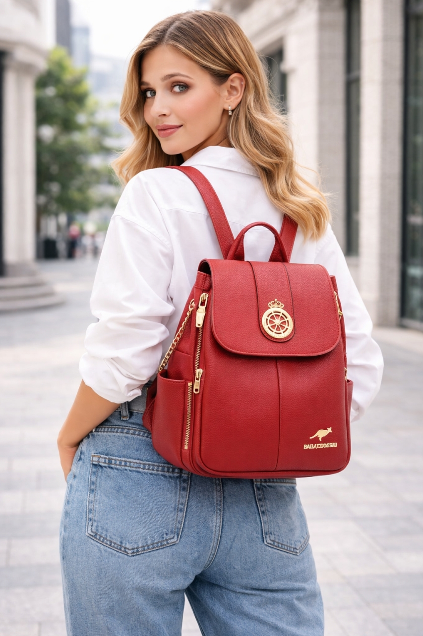 Rucsac Dama Delis Aleah GT2251 Rosu - imagine 2